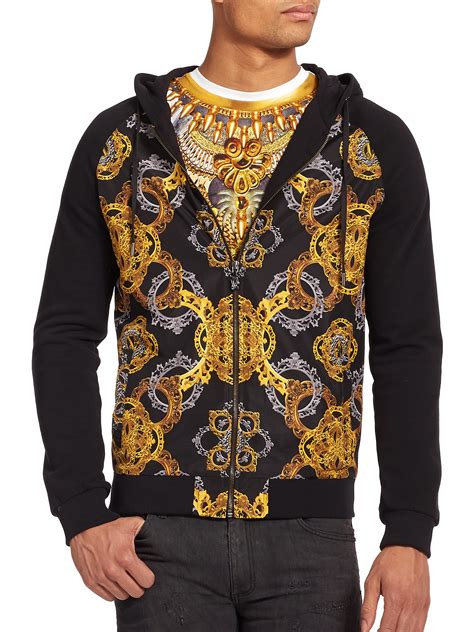 mens versace jeans hoodie|Versace sweater for men.